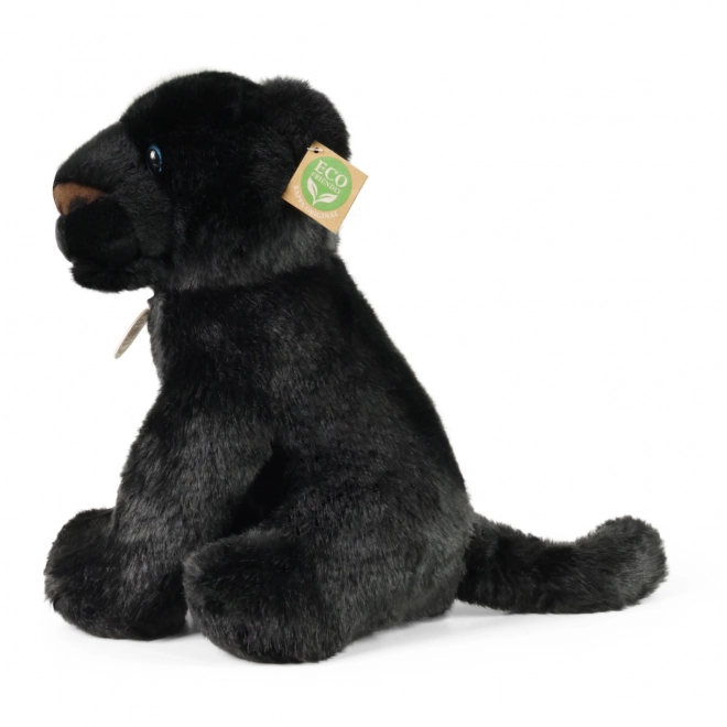 Panthère en peluche assise 30 cm ÉCOLOGIQUE