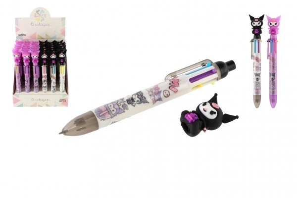Stylo à six couleurs avec personnage