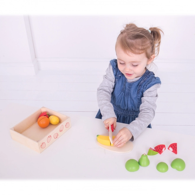 Bigjigs Toys Fruits à découper en boîte