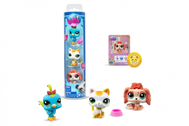 Figurines Littlest Pet Shop 3 pièces