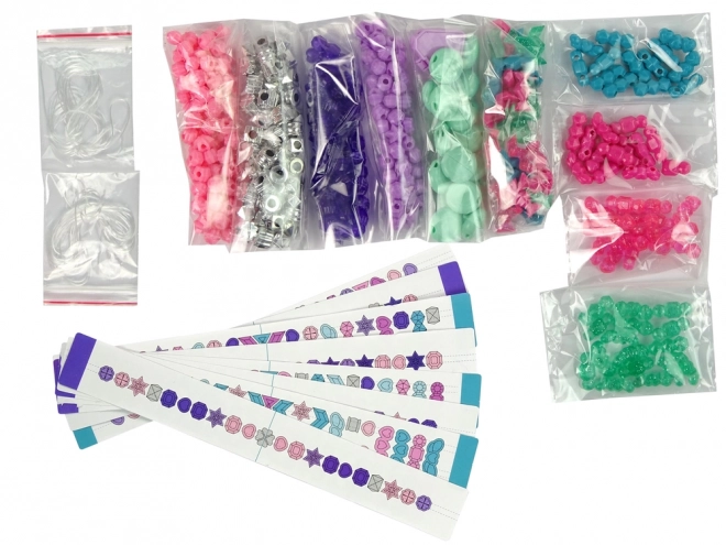 Kit de Création de Bracelets Perles Colorées Conteneur Créateur