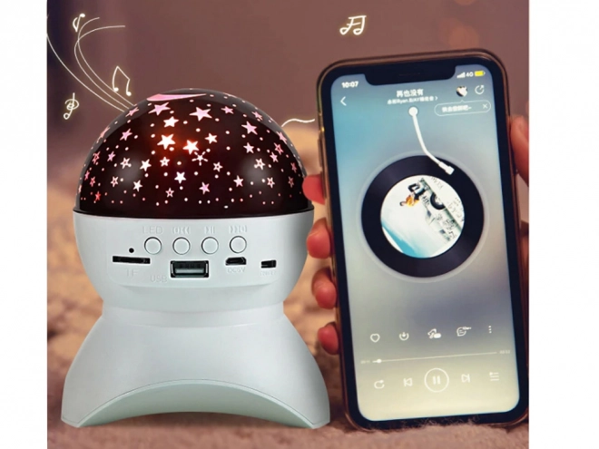 Projecteur LED nocturne avec haut-parleur et Bluetooth