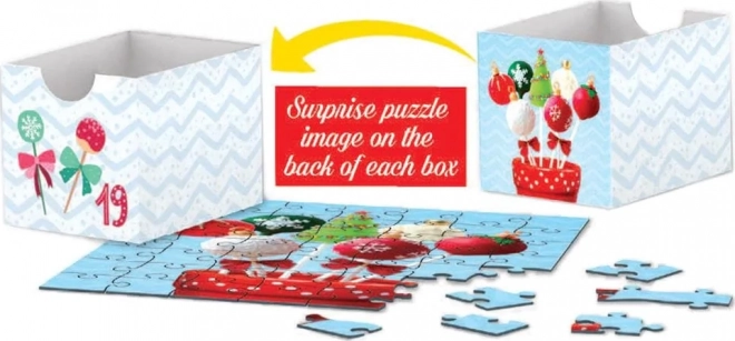 Calendrier de l'Avent avec puzzle Eurographics 24 x 50 pièces – Douceurs de Noël