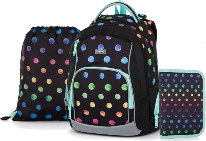 Ensemble scolaire OXYBAG 3pcs OXY GO Dots