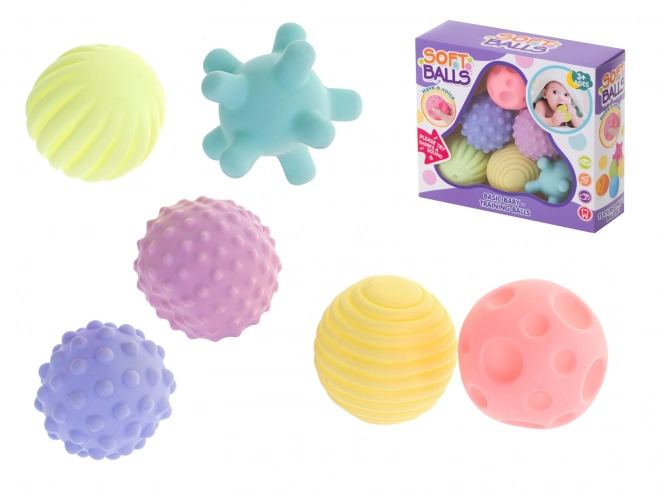 Ensemble de balles sensorielles pour enfants 6 pcs