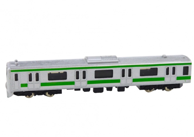 Modèle de collection de voiture de train 1:48 métal argenté