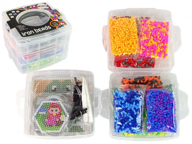 Set de perles à repasser colorées DIY 6000 pcs