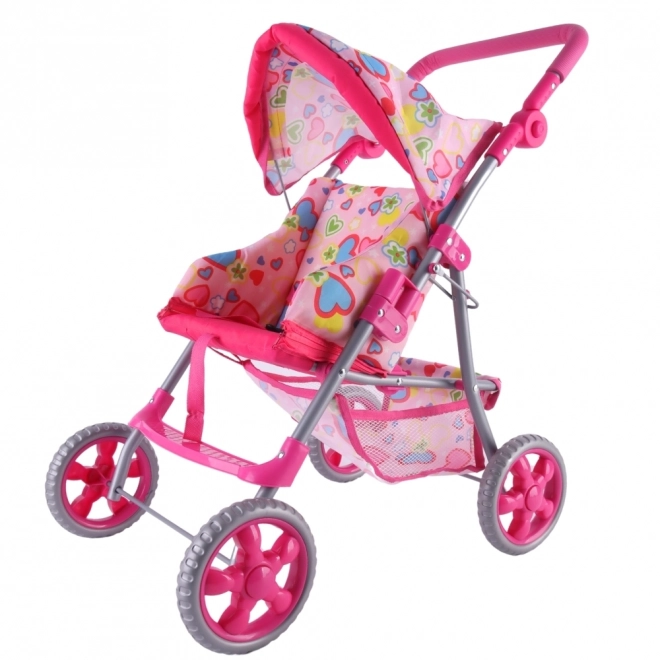 Woopie Poussette Royale avec des Cœurs Colorés
