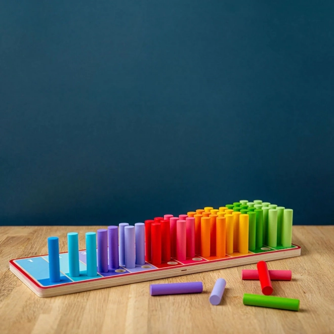 Bâtonnets de comptage arc-en-ciel pour enfants