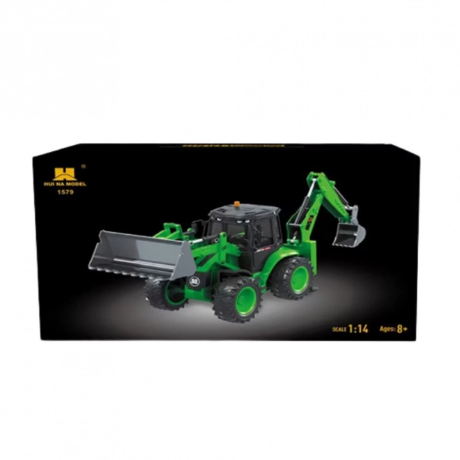 Chargeur pelleteuse RC vert Huina 1:14