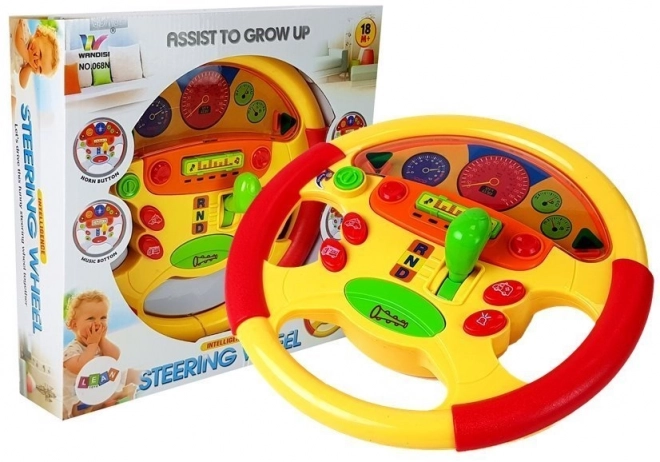 Volant éducatif pour bébés avec effets sonores et lumineux