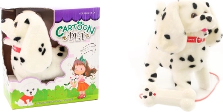 Chien dalmatien à câble – jouet interactif