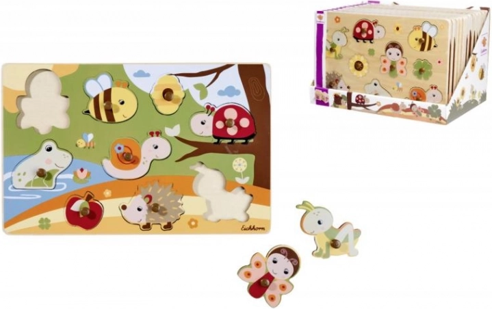Puzzle en bois 9 pièces – 28 × 18 cm