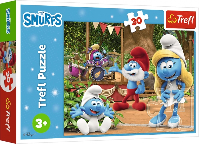 Puzzle TREFL Schtroumpfs et Schtroumpfette 30 pièces
