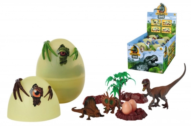 Oeuf de Dino avec accessoires, 3 types, DP6
