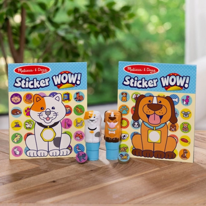 Sticker WOW! Double pack avec autocollants - Chien et Chat (900 autocollants)