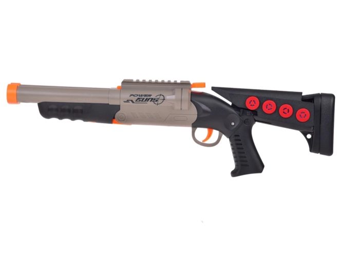 Grande carabine à double canon pour balles en mousse