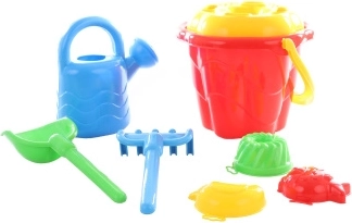 Set de sable avec seau et accessoires