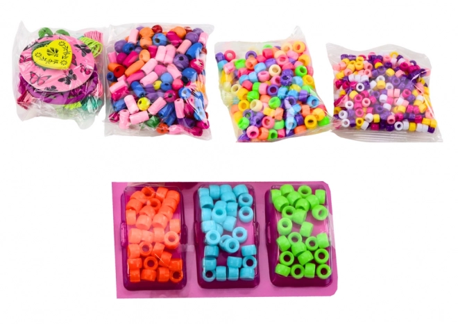 Ensemble de perles en verre pour création de bijoux 3en1
