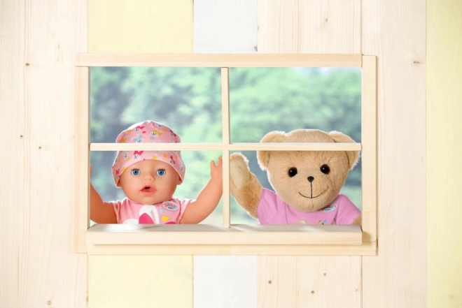Ourson BABY born, vêtements roses