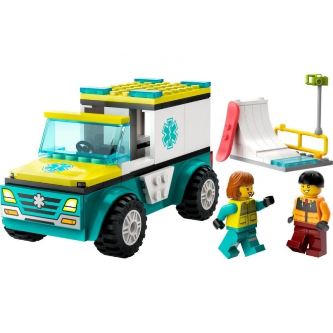 LEGO® City 60403 Ambulance et snowboarder