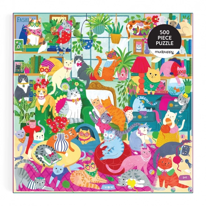 Puzzle familial Mudpuppy Samedi après-midi 500 pièces
