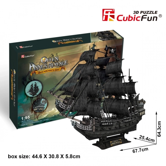 Puzzle 3D Voilier Queen Anne's Revenge de CubicFun