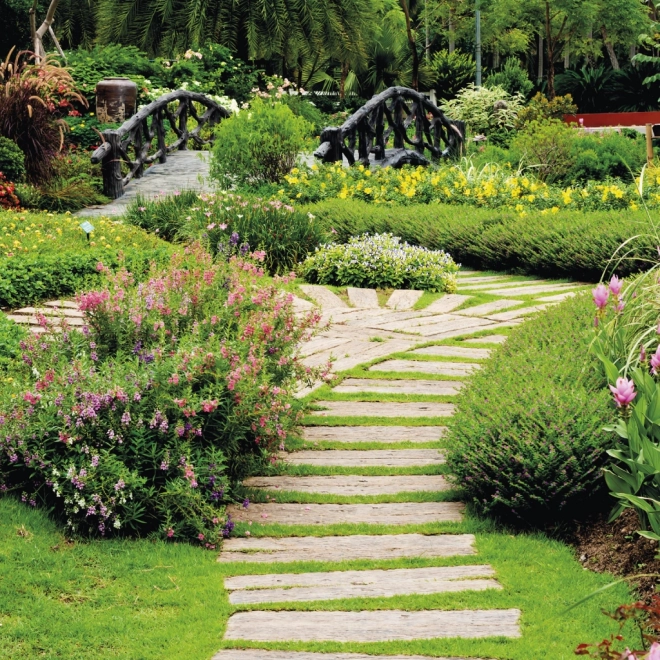 CALENDRIER DE NOTIQUES Jardins 2025, 30 x 30 cm