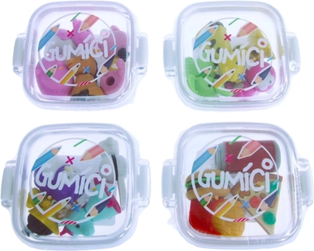 Mini-gommes façonnées – lot de 4 pièces