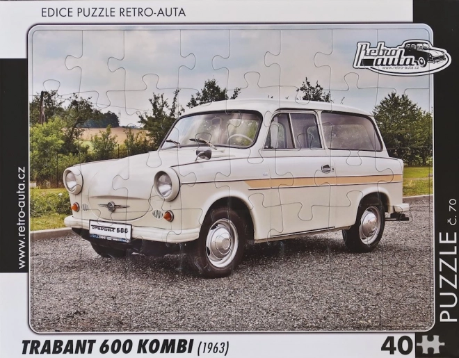 RETRO-AUTA Puzzle n°70 Trabant 600 Kombi (1963) 40 pièces