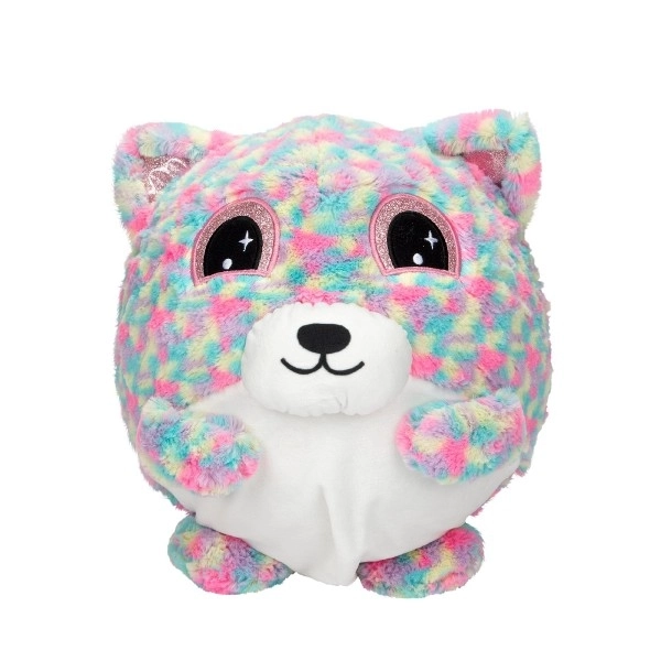 Balle en peluche gonflable avec animal 30 cm