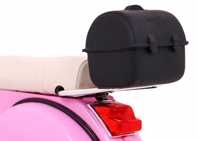 Scooter électrique pour enfants Vespa rose avec roues stabilisatrices