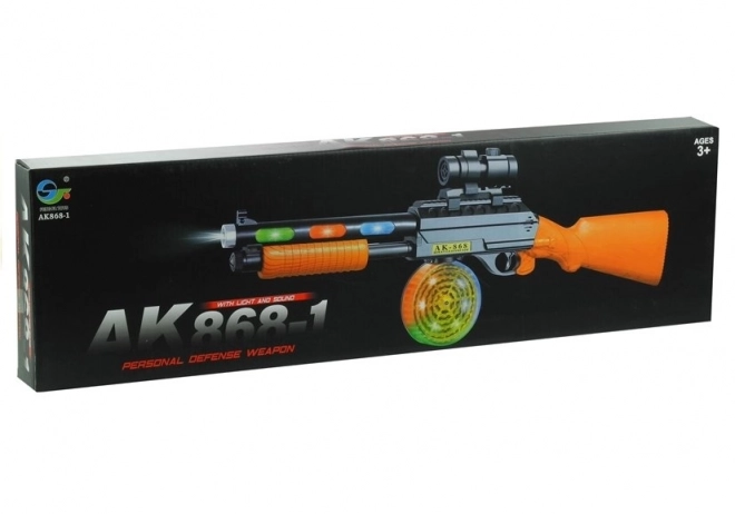Pistolet Fusil AK 868-1 Lumières Jeu 60 cm