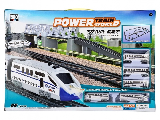Train personnel électrique avec longues voies