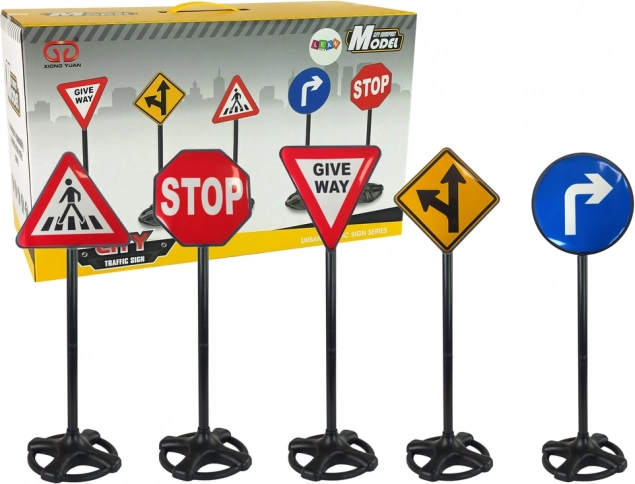 Grande trousse éducative de panneaux de signalisation 82 cm