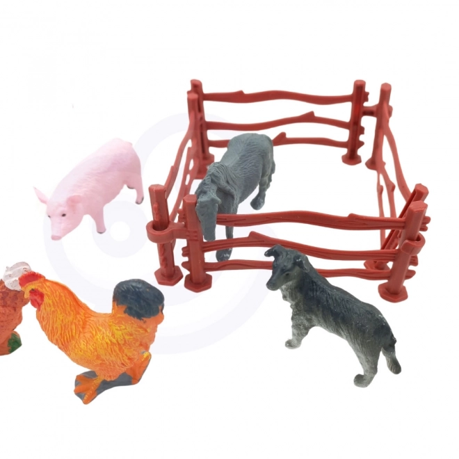 Woopie ensemble de figures d’animaux de la ferme 14 pièces