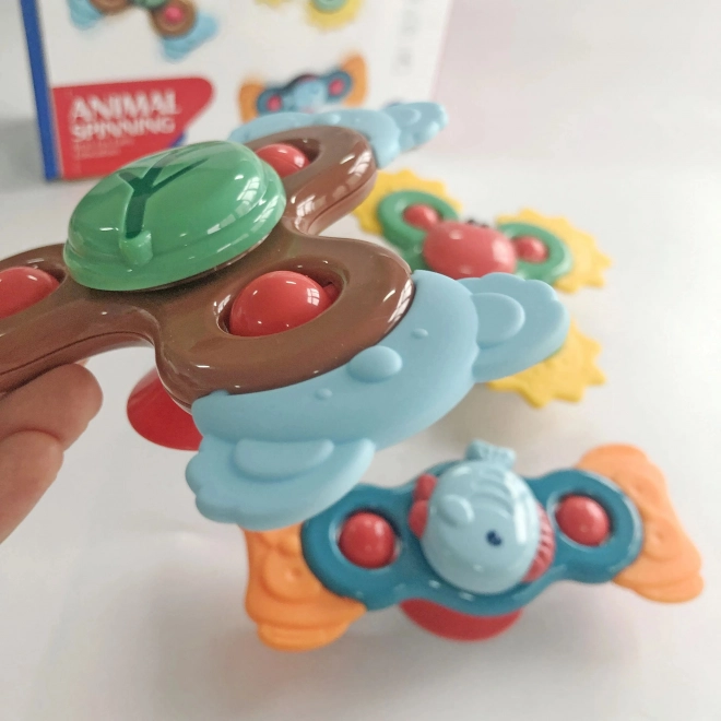 Woopie spinners sensoriels éducatifs pour enfants 3 en 1 en couleurs vives