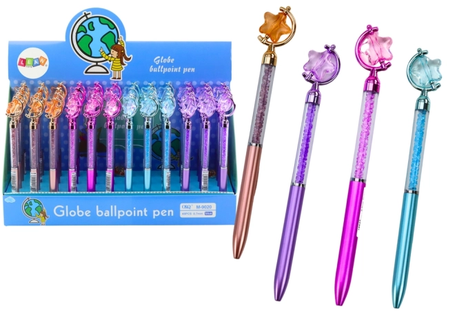 Stylo à bille avec recharge étoilée bleue 0,7 mm Mix