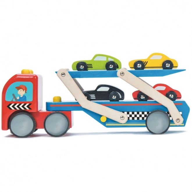 Camion en bois avec petites voitures Le Toy Van