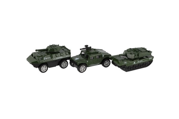 Ensemble de voitures militaires à rétrofriction