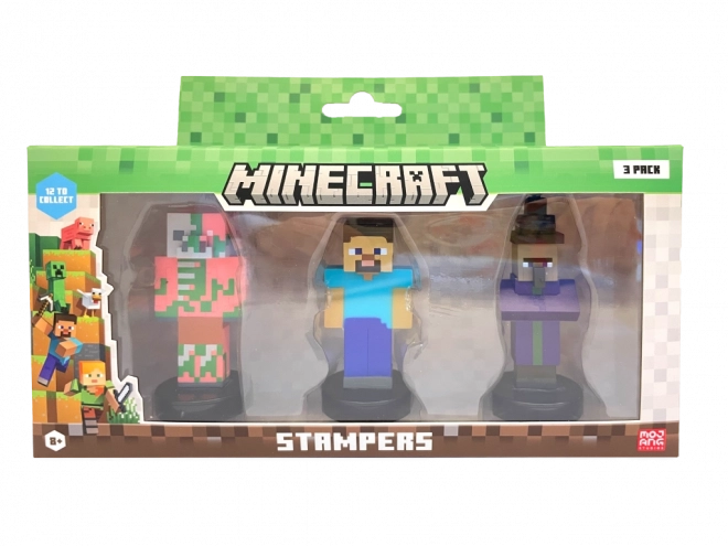 Pack de 3 tampons Minecraft