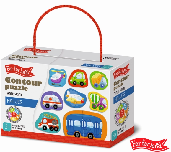 Puzzles silhouettes transport 8 images – FAR FAR LAND