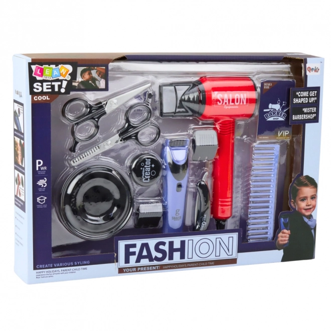 Ensemble de coiffure pour garçons avec sèche-cheveux et accessoires