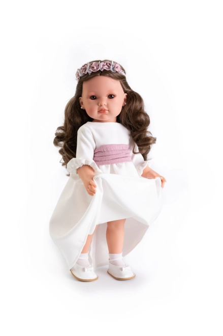 Robe élégante et serre-tête fleuri
