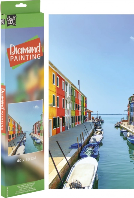 Peinture diamant Grafix – canal d’eau 40 × 50 cm