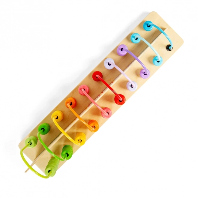 Abacus arc-en-ciel en bois pour enfants