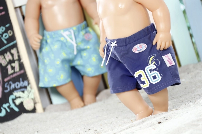 Baby born shorts de plage d'été bleus
