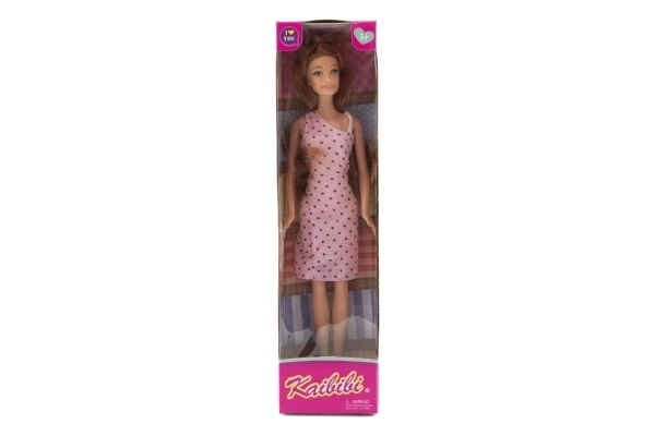 Poupée plastique 30 cm corps solide 5 types en boîte 8x32x4,5cm
