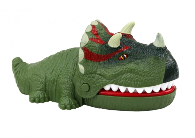 Jeu de compétence dinosaure mordant Triceratops
