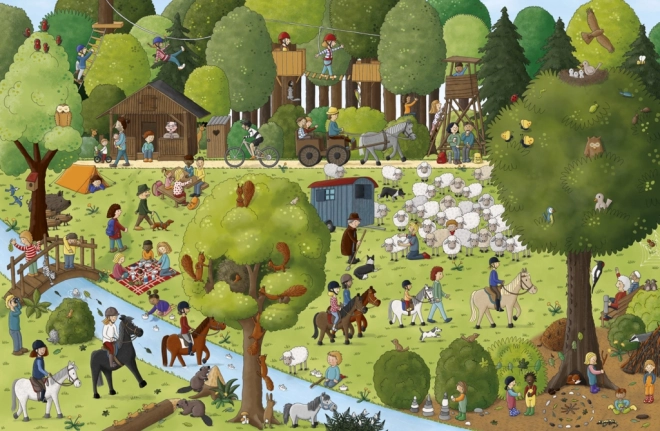 Des illustrations grand format pleines de vie